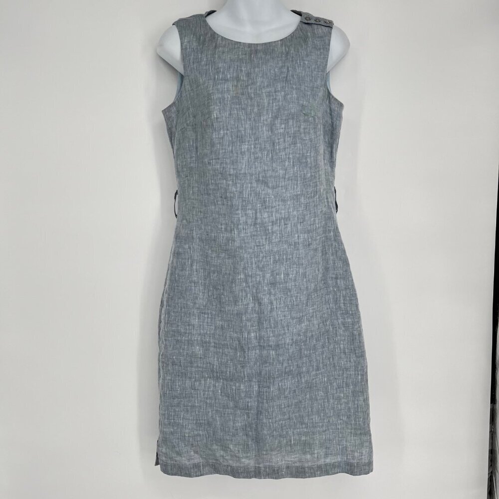 Barbour  Sleeveless Summer Tartan Ervine‎ Dress Pale Indigo Size 4